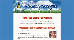 Desktop Screenshot of marketingtobefree.com